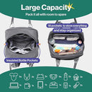 BabbleRoo Diaper Bag Backpack Multi function Waterproof BBR139 - DARK GREY Like New