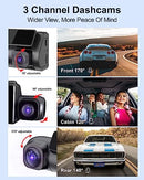 DASH CAM CAMERA FOR CARS DASHCAM 4K 2160P+1440P+1080P DASH CAM M700A - BLACK - Like New