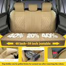 LINGVIDO FAUX LEATHER AUTOMOTIVE SEATS COVERS CARSEAT PROTECTOR 5P BEIGE - Like New