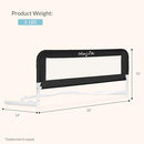 DREAM ON ME LIGHTWEIGHT MESH SECURITY ADJUSTABLE BED RAIL DOUBLE PACK - BLACK - Like New