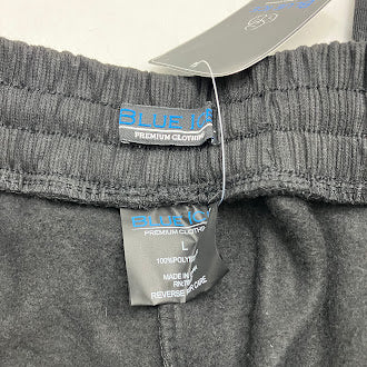 BLUE ICE MENS CARGO JOGGER SWEATPANTS - SIZE: MEN L - BLACK - Brand New