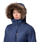 WL0885 Columbia Women's Suttle Mountain Long Insulated Collegiate Navy S - Brand New