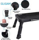 GLIGAM STEP STOOL, ADJUSTABLE FOLDING, FOLDABLE STEP LADDER, STEP002 - BLACK - Like New