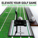 PERFECT PRACTICE Putting Mat w/Alignment Mirror - Indoor Golf Putting Green - Brand New