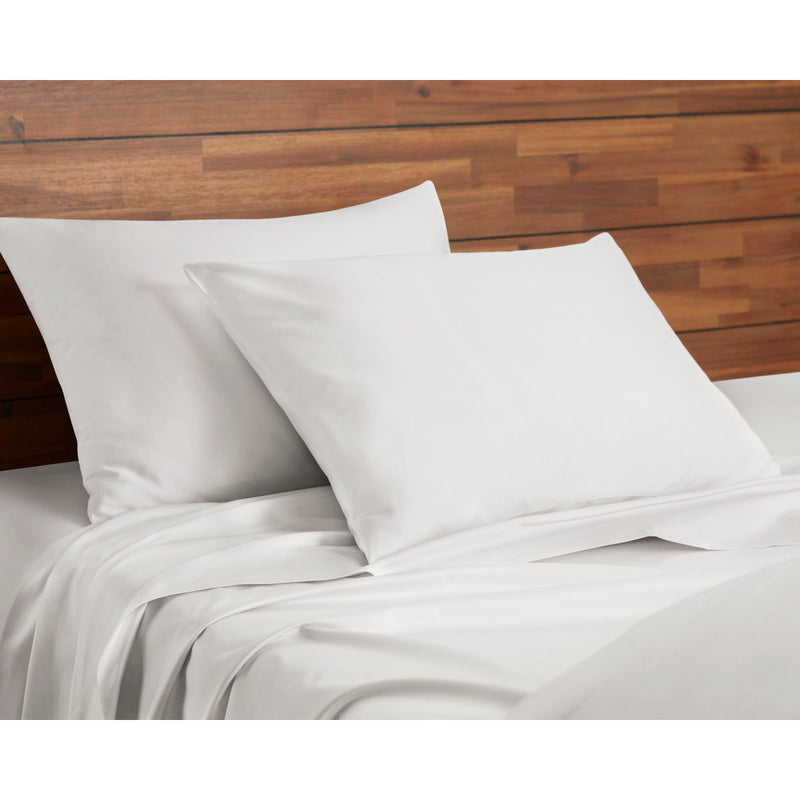 ORIGANAMI 330 THREAD COUNT COTTON SATEEN QUEEN SHEET SET, CLOUD - Brand New