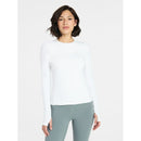 AVIA WOMEN'S SOFTSCULPT TEE WITH LONG SLEEVES - SIZE: WOMEN 2XL - VIVID WHITE - Brand New