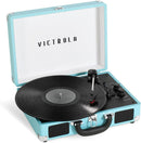 Victrola Journey+ Bluetooth Suitcase Record Player VSC-400SB-TRQ-SDF - Turquoise Like New