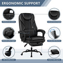 GUESSKY EXECUTIVE OFFICE CHAIR BIG AND TALL OFFICE CHAIR WITH FOOT REST - BLACK - Like New