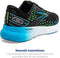 BROOKS MEN'S GLYCERIN 20 NEUTRAL RUNNING SHOE BLACK/HAWAIIAN OCEAN/GREEN -SIZE 7 - Like New