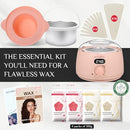 KOTAMU Waxing Kit Digital Wax Pot Warmer Hair Removal - Pink - Brand New