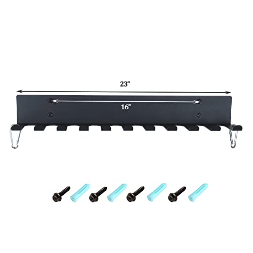 TOPSAIR GYM STORAGE RACK GYM ACCESSORIES 11 PRONGS - BLACK - Like New