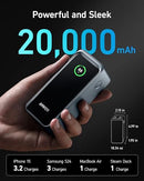 ANKER PRIME POWER BANK 20,000MAH CHARGER 200W OUTPUT A1336 - BLACK - Like New