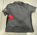 REEBOK WOMENS SHORT SLEEVE POLO - SIZE: WOMEN L - GRAPHITE/BLACK - Like New