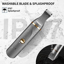 AREYZIN ELECTRIC BODY HAIR TRIMMER USB RECHARGEABLE REPLACEABLE SNAP-IN - Gray - Like New