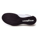 GOODYEAR MENS ORI RACER SNEAKER LOW-TOP PU LEATHER MESH WHITE/BLACK SIZE 10.5 - Like New