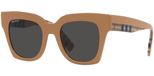 BURBERRY BE 4364 404287 SUNGLASSES DARK GREY LENS, 49MM B4364 - BEIGE/DARK GREY - Like New