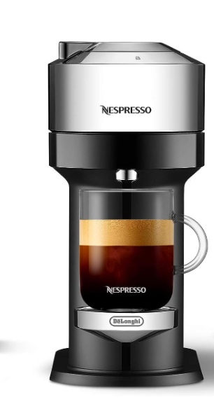 Nepresso Vertuo Next Deluxe Coffee & Espresso Maker CHROME - Scratch & Dent