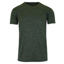 GALAXY BY HARVIC MOISTURE WICKING WRINKLE FREE TEE - SIZE 2XL - MARLED OLIVE - Brand New