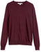 AMAZON ESSENTIALS MEN'S V-NECK PULLOVER SWEATER - SIZE: MEN M - BURGUNDY - Brand New