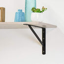 AMAZON BASICS SHELF BRACKETS L20" X H13" 10 PACK METAL BRACKETS AB5501 - BLACK - Like New
