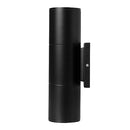 HOME ZONE SECURITY LED MODERN WALL & PORCH SCONCE LIGHT 2-SET - BLACK - Like New