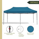 ARROWHEAD OUTDOOR 10’x20 Heavy-Duty Pop-Up Canopy KGS0396U - Blue - Like New