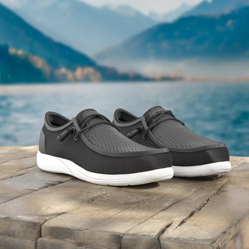CI9922 REEF WATER COAST MEN'S SHOE, WATER FRIENDLY, SOFT FOOTBED SIZE 10 BLACK - Like New