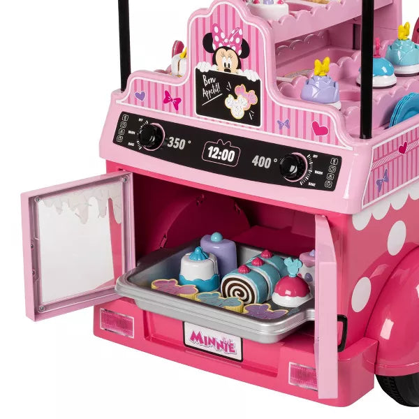 HUFFY DISNEY MINNIE MOUSE BAKERY CART BATTERY RIDE-ON - 6V - AGE 3+ - PINK - Like New