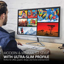 VIEWSONIC VX2776-SMHD 27" 1080P IPS Monitor with FreeSync - SILVER - Like New