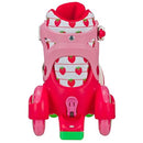 ROLLER DERBY FUN ROLL BEGINNER ROLLER SKATES - SIZE WOMEN SMALL 7-11 STRAWBERRY - Like New