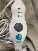 DOWIN ELECTRIC HEATED BLANKET THROW,2-LAYER FLANNEL 50"X60" HEATED THROW - CAMEL - Like New