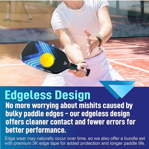 Pickleball Paddles, USAPA Carbon Fiber Pickleball Paddle with Ball Cover - Brand New