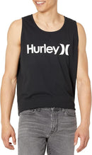 HURLEY MEN'S EVERYDAY ONE AND ONLY SOLID TANK T-SHIRT - SIZE: MEN L - BLACK - Like New