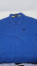 PACIFIC POLO CLUB MEN'S SHORT SLEEVES 3 BUTTONS POLO SHIRT - SIZE: MEN XL - BLUE - Brand New