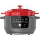 INSTANT - 6-Quart 1500W Electric Dutch Oven with Recipe Book - Braise, Slow Cook - Like New