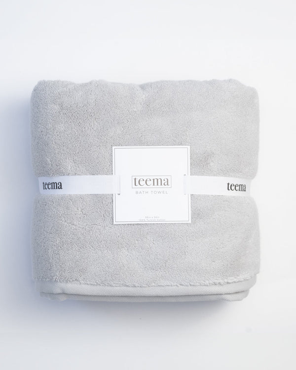 TEEMA 100% TURKISH COTTON BATH TOWEL 55X30 - STONE - Like New