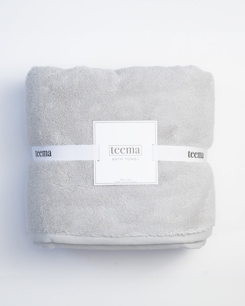 TEEMA 100% TURKISH COTTON BATH TOWEL 55X30 - STONE - Like New