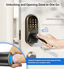 Veise RZ09 Smart Lock, 7-in-1 with Handle Set, APP Control Fingerprint Deadbolt - Like New