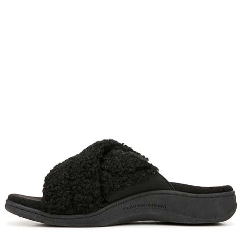 J0895F1001 Vionic Women's Relax Ii Slipper Black Size 7 - Like New