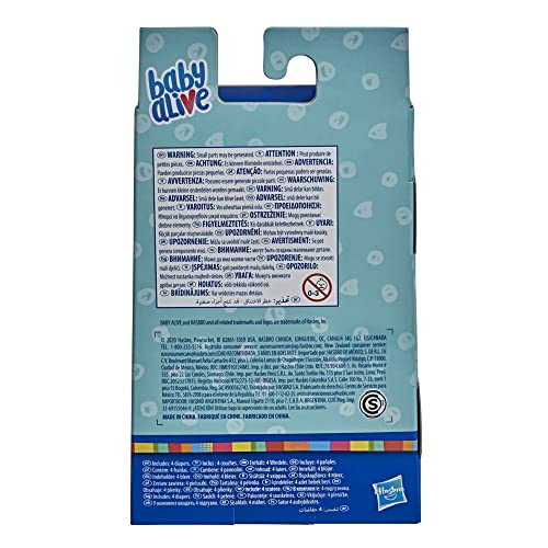 76597074 BABY ALIVE BA DOLL DIAPERS 4 PIECE - WHITE WITH PINK PATTERNS - Like New