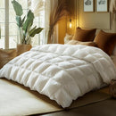 SANSWAN LUXURY GOOSE DOWN COMFORTER OVERSIZED QUEEN, 750 FILL - Scratch & Dent