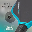 JOOLA OOLA 3S PICKLEBALL PADDLES RAW CARBON FIBER SURFACE BEN JOHNS - PERSEUS - Like New