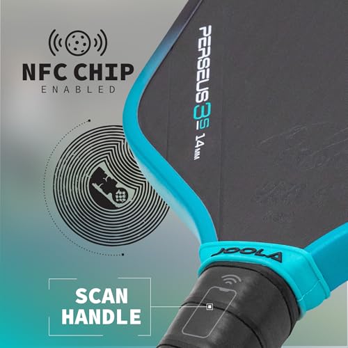 JOOLA OOLA 3S PICKLEBALL PADDLES RAW CARBON FIBER SURFACE BEN JOHNS - PERSEUS - Like New