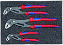 KNIPEX 9K00-80-05 US TOOLS 3 PIECE MULTI-COMPONENT COBRA SET - RED/BLUE - Like New