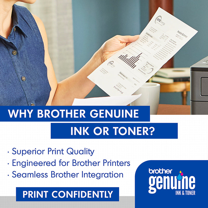 BROTHER® GENUINE TN730 BLACK TONER CARTRIDGE, STANDARD YIELD, SINGLE PACK - Like New