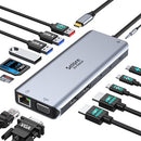 SELORE&S-GLOBAL USB C DOCKING STATION DUAL MONITOR 14 IN 1 SEUC0221 - GRAY - Like New