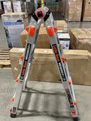 LITTLE GIANT LADDER MEGALITE+ WITH LEVELERS BY LITTLE GIANT - SILVER - Like New