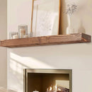 YLYHSST 72" FIREPLACE MANTEL, 3" THICK HANDMADE RUSTIC SOLID - Scratch & Dent