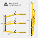 GREENER Lumber Storage Rack Folding Wood Storage Racks Wall-Mounted Metal Racks - Like New