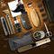 LOVERYMEN BEARD GROOMING KIT - 15PC LUXURY BEARD CARE - BLACK/GOLD - Like New